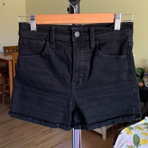Madewell Black Jean Shorts 24